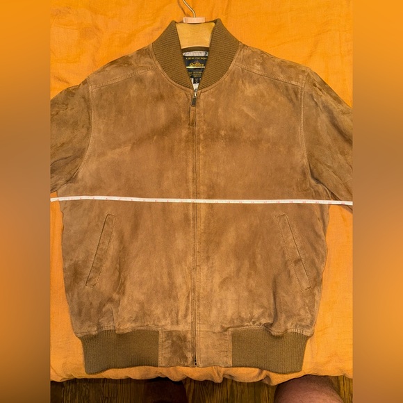 Golden Bear Tobacco Goat Suede Bomber - Picture 10 of 12